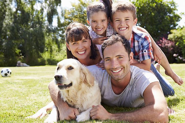 family at park