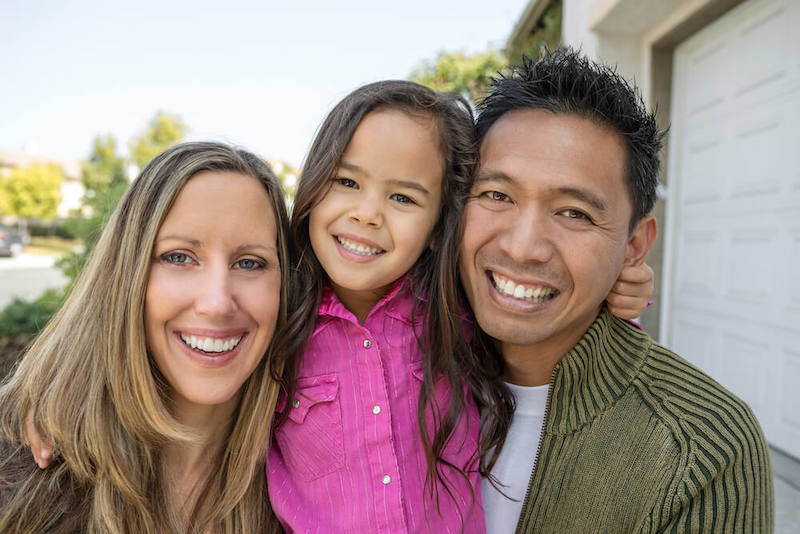 Smiling Happy Family